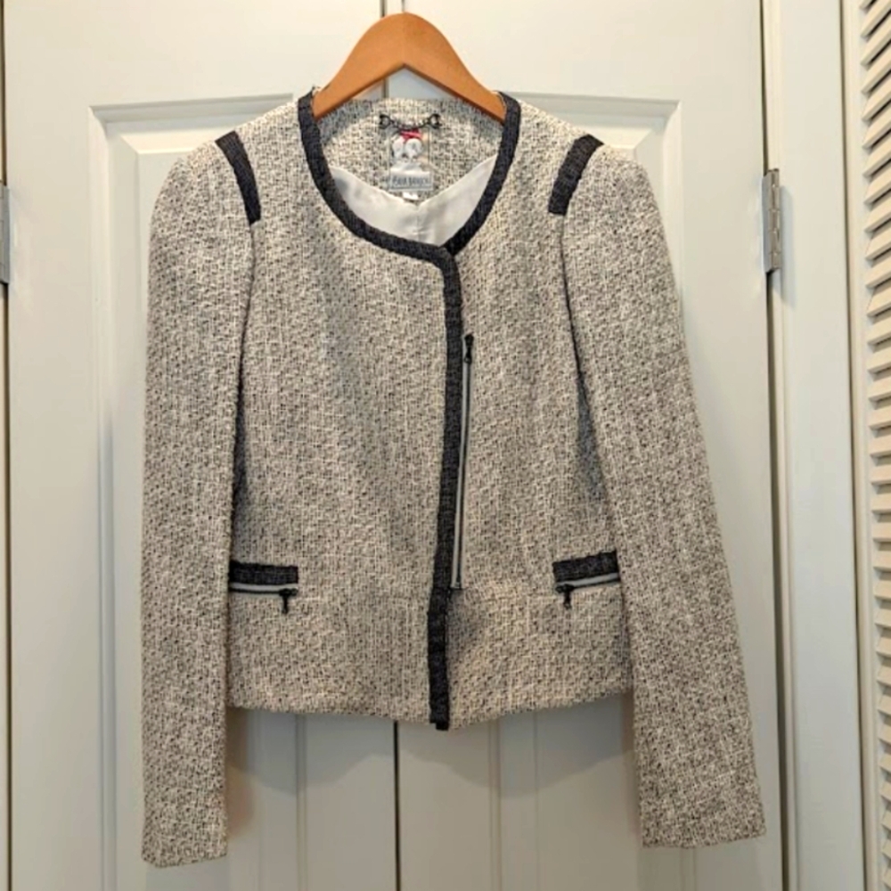 Yoana Baraschi tweed moto Jacket like new 4